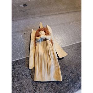 Husk angel girl Handmade ornament xmas